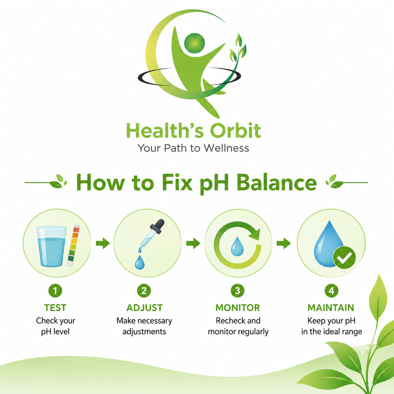 how to fix pH balance